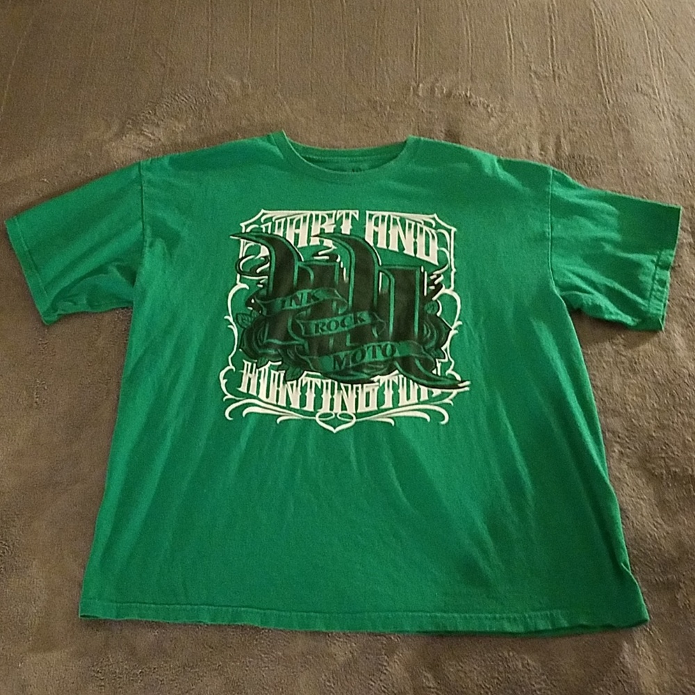 Green Hart & Huntington Tattoo Company Tshirt